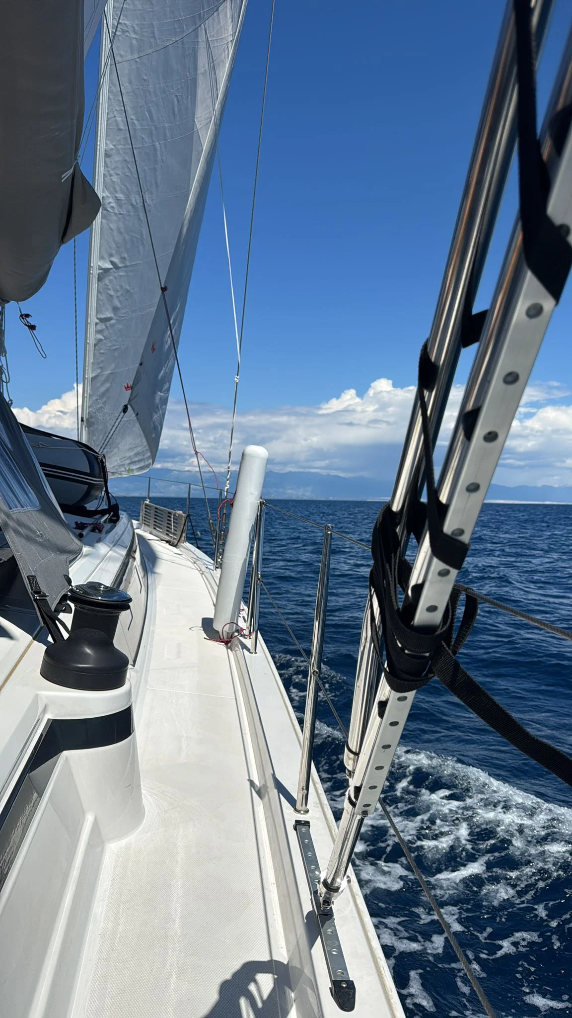Segel der Lady Cordula auf der Adria