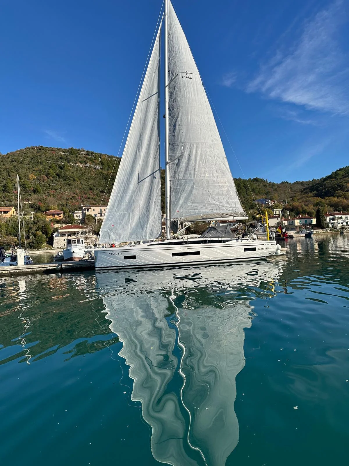 Außenansicht der Bavaria C46 Lady Cordula