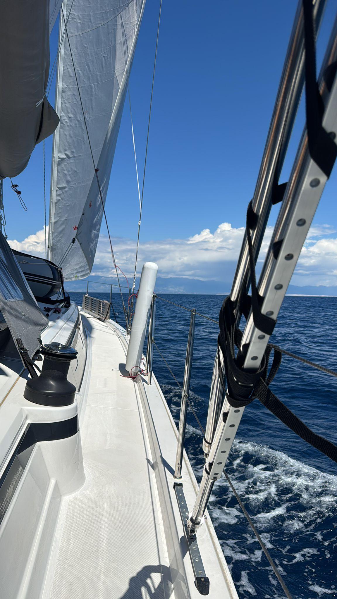 Segel der Lady Cordula auf der Adria