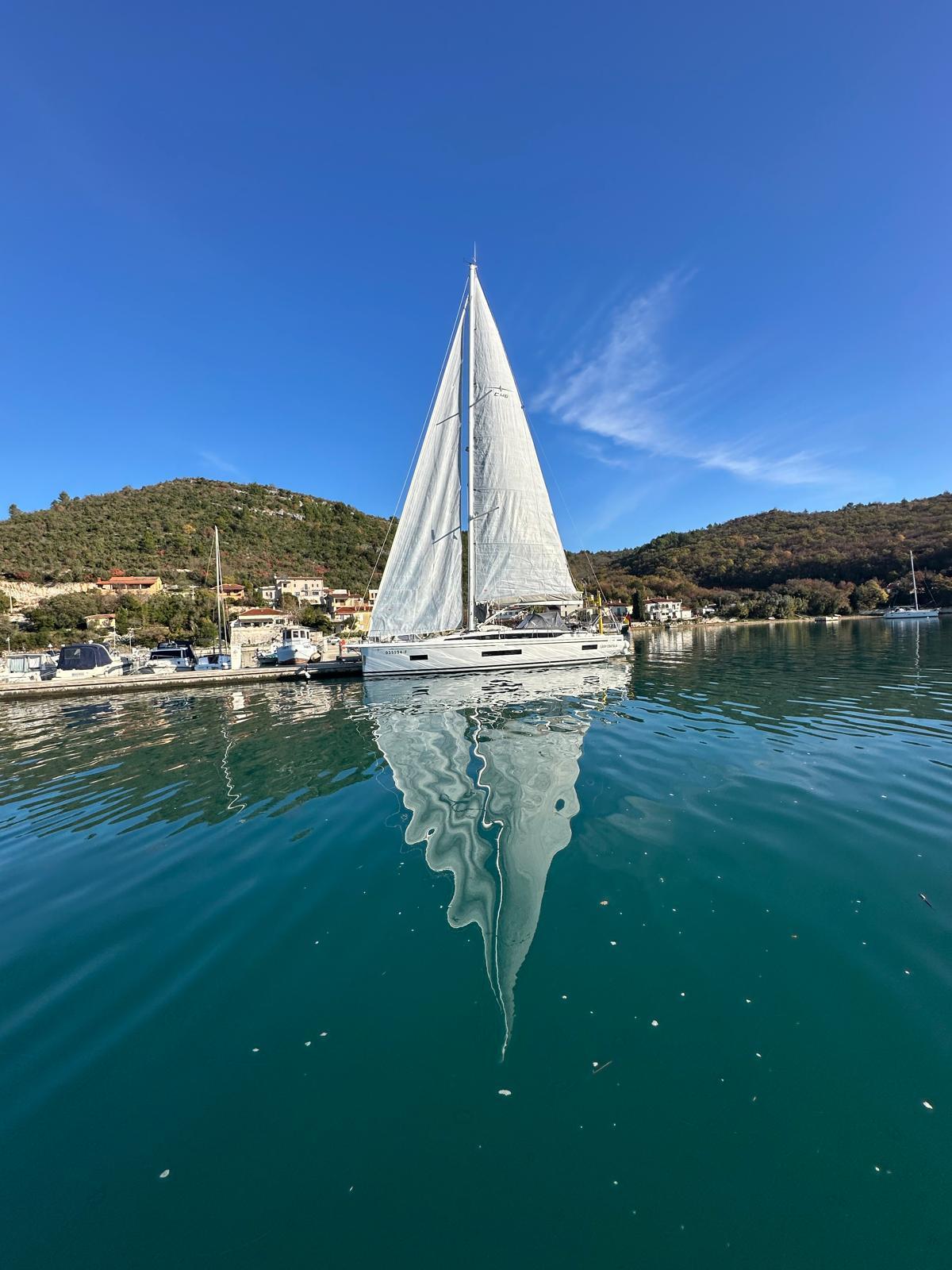 Lady Cordula vor der Küste Kroatiens